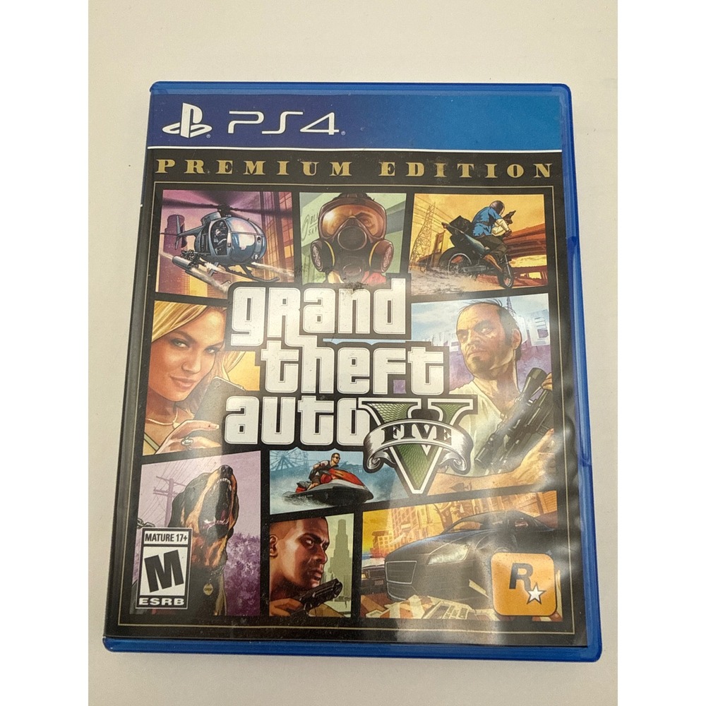 Grand Theft Auto V Premium Edition PS4 Sony PlayStation 4 Rockstar Games GTA 5